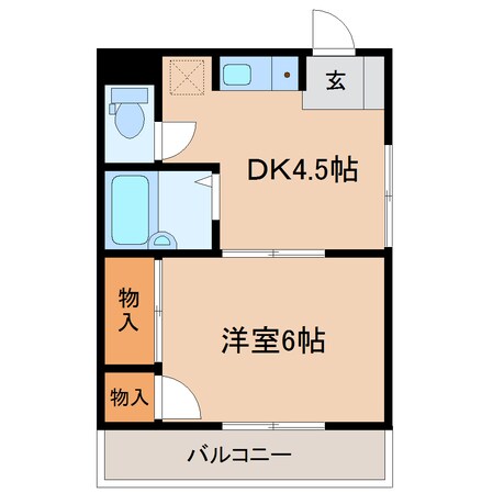 グリーンヒルズの物件間取画像